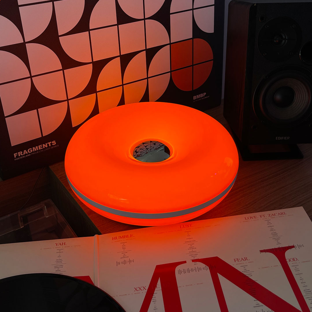 Lámpara Táctil Donut Naranja - Imagen 2