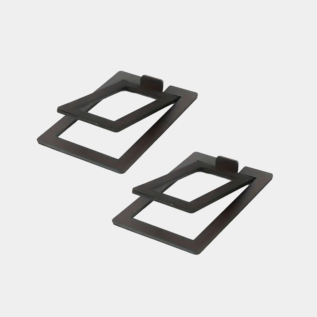 Par Soporte Altavoz Pinza escritorio Negro